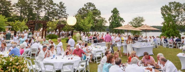 a large gathering of people outdoors