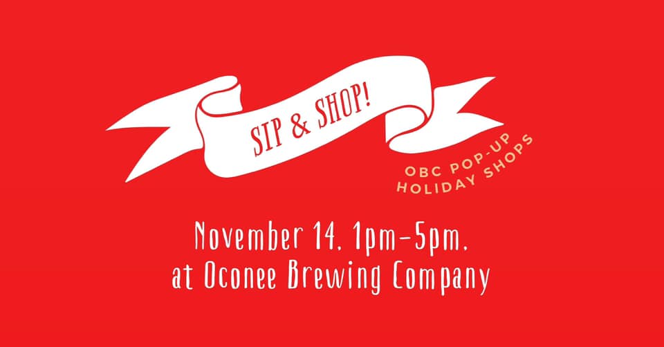 “Sip & Shop!” Oconee Brewing Holiday Shops