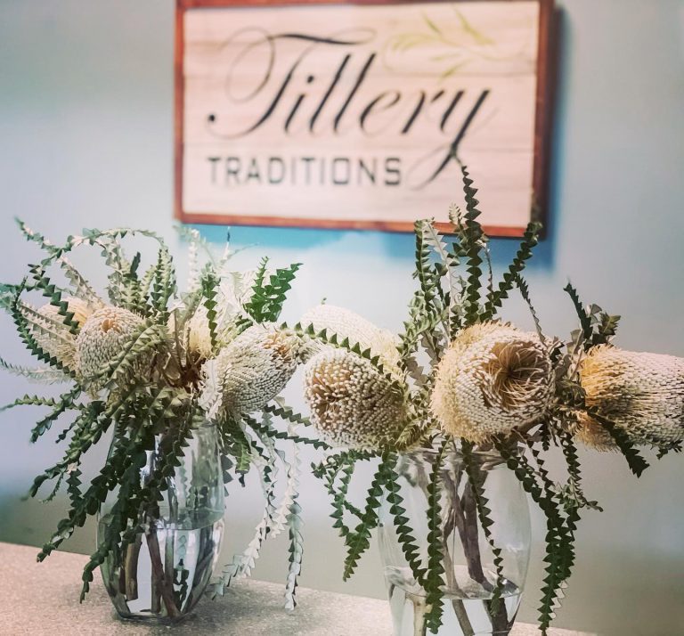 a beautiful arrangement of flowers at Tillery Traditions