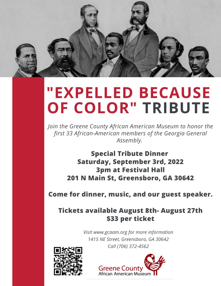"Expelled Because of Color" Tribute flyer