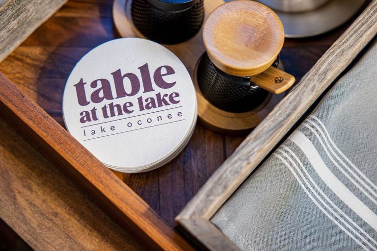 a coaster from Table at the Lake